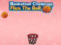 Spel Basketbal Uitdaging: Flick de Bal online