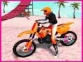 Spel Motocross Strand Sprongetje met Fiets Stunt online