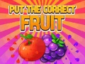 Spel Plaats het juiste fruit online