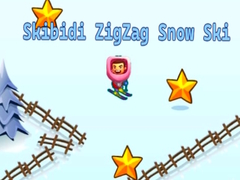 Spel Skibidi ZigZag Sneeuw Skiën online