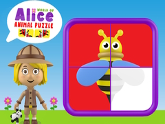 Spel Wereld van Alice Dierenpuzzel online