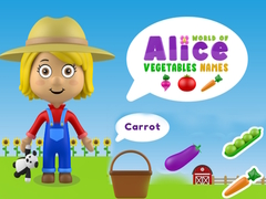 Spel Wereld van Alice's Groentennamen online