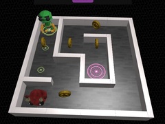 Spel 3D Doolhof en Robot online