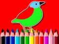 Spel Terug naar school: Vogels kleurboek online