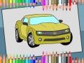 Spel Kleurboek Amerikaanse Auto's online