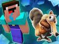 Spel Noob Parkour: Sneeuw Tijdperk online