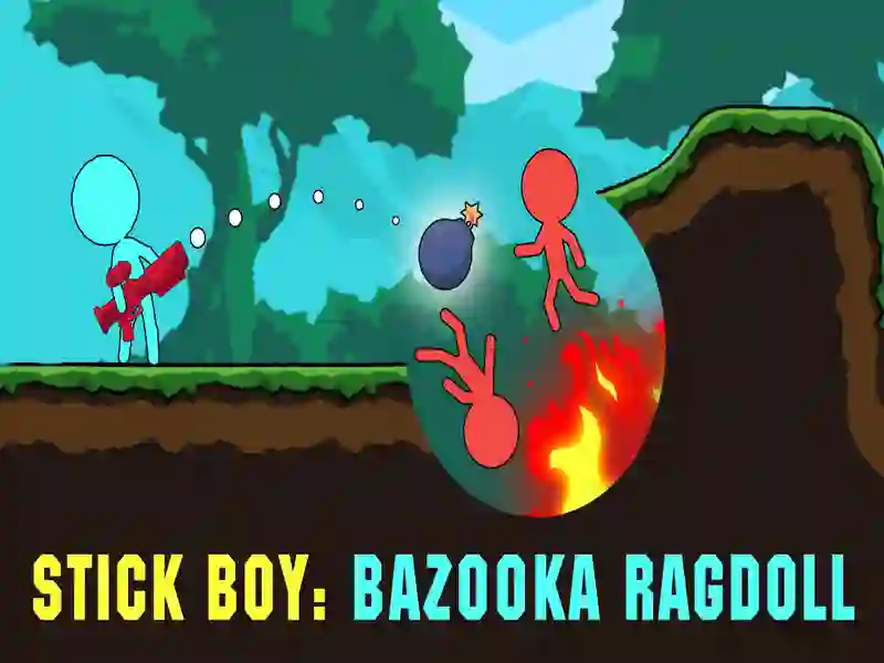 Spel Stick Boy: Bazooka Ragdoll online