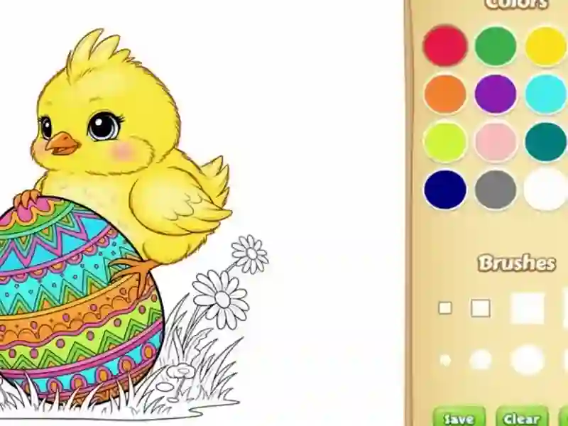 Spel Pasen kleurboek voor kinderen online