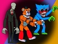 Spel Demonen Aanvallen het Among Us Team online