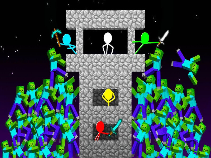 Spel Stickman vs Zombies: Epic Fight online