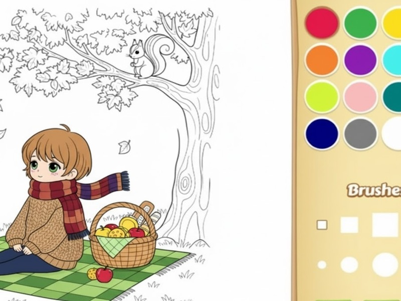 Spel Gezellig kleurboek voor kinderen online