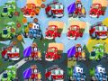 Spel Cartoon Vrachtwagens Match 3 online