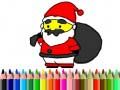 Spel Terug naar school: Kleurplaat van de Kerstman online