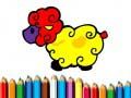 Spel Baby Schaap Kleurplaat online