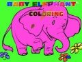 Spel Baby Olifant Kleurplaat online