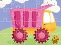 Spel Schattige Kindervrachtwagens Puzzel online