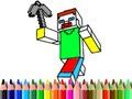 Spel Terug naar school: Minecraft Kleurboek online