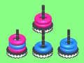 Spel Kleurige Hoepelstapel - Puzzel online