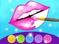 Spel Glitter Lippen Kleurspel online