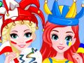 Spel Лучшие друзья: Чемпионат мира по раскраске лиц online