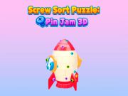 Spel Schroef sorteren puzzel: pin jam 3D online