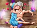 Spel Flirten met de IJs Koningin in de Sauna online Spel Flirten met de IJs Koningin in de Sauna online