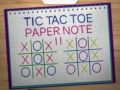 Spel Tic Tac Toe Papier Nota 2 online