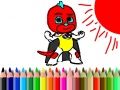 Spel Terug naar School: Masker Jongens Kleurboek online