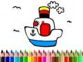 Spel Terug naar school: Boot Kleuren online