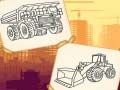 Spel Kleurplaat Bouwauto's online