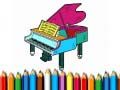 Spel Terug naar school: Piano kleurboek online