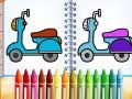 Spel Schattig Fiets Kleurboek online