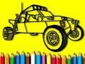 Spel Terug naar school: Rallyauto kleurboek online