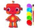 Spel Terug naar school: Robot Kleurenboek online