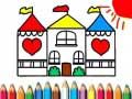 Spel Kleurboek Poppenhuis online