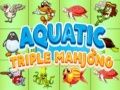 Spel Aquatisch Drievoud Mahjong online