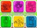Spel Gemakkelijk Kleurboek voor Kinderen Minecraft online