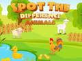 Spel Zie de Verschillen: Dieren online