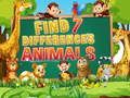 Spel Vind 7 Verschillen: Dieren online