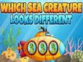 Spel Welke zeewezens ziet er anders uit online