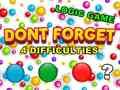 Spel Vergeet Niet online