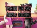 Spel Kleurplaat van Talking Tom en Angela online Spel Kleurplaat van Talking Tom en Angela online