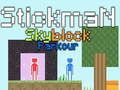 Spel Stickman Skyblock Parkour online