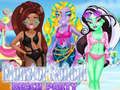 Spel Monster School Strandfeest online