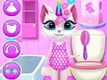 Spel Dagelijkse Zorg voor het Kitten Eenhoorn online Spel Dagelijkse Zorg voor het Kitten Eenhoorn online