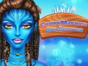 Spel Blauwe meiden maken zich op online