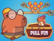 Spel Red de baby capibara's Pull Pin online