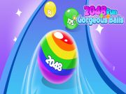 Spel 2048 Run prachtige ballen online