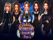 Spel Celebrity Wednesday Addams Style online
