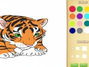 Spel Baby tijger kleurboek online